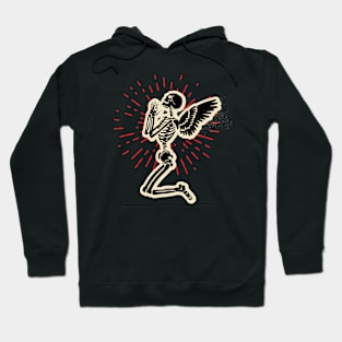 Praying Skeleton Angel Hoodie